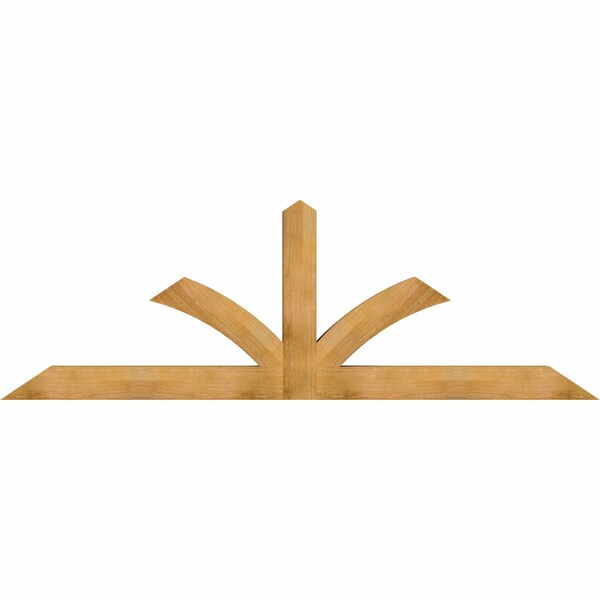 Ekena Millwork Richland Rough Sawn Timber Gable Bracket, Western Red Cedar, 108"W x 36"H x 6"D x 6"F, 8/12 Pitch GBW108X36X0606RIC00RWR - main